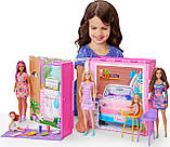 Будиночок для Барбі переносний, будинок 4 зони Barbie Doll House Playset Getaway House, Mattel, фото 6