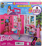 Будиночок для Барбі переносний, будинок 4 зони Barbie Doll House Playset Getaway House, Mattel, фото 5