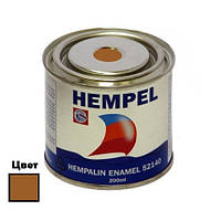 Краска HEMPALIN ENAMEL светло-коричневая 200 мл алкидная атмосферостойкая покрытие для наружных и внутренних