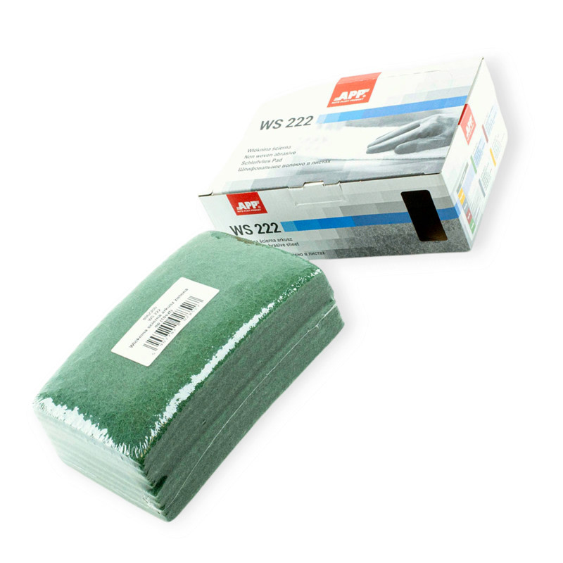 Губка абразивна (Скотч Брайт) APP WS222 150x230 зелена (10шт)