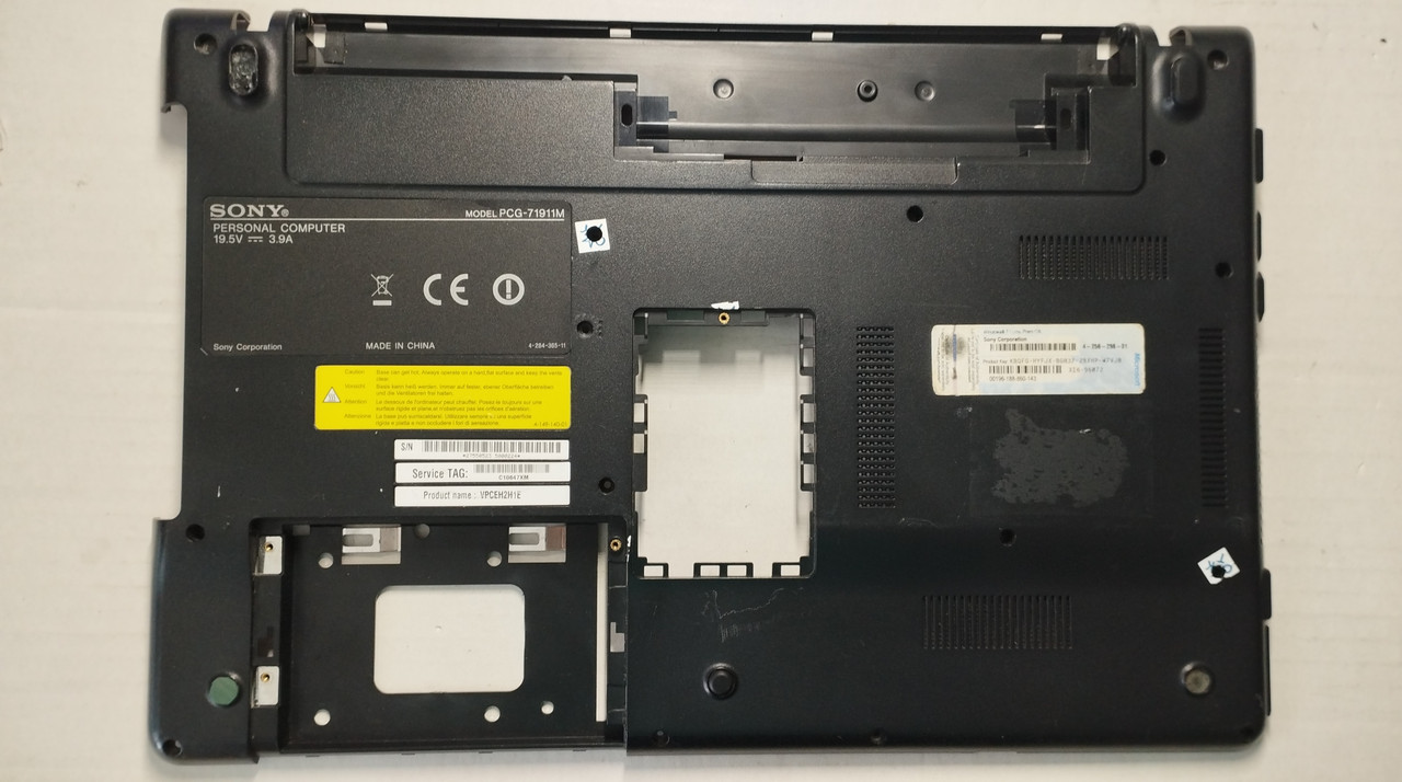 Sony VPCEH VPC-EH PCG-71911M PCG-71811V Корпус D (нижня частина корпусу) 4VHK1BHN020 б/в
