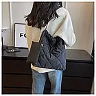 Сумка жіноча стьобана шопер 31*32 см з маленьким гаманцем у різних кольорах Kay, фото 5