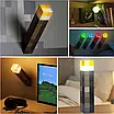 Світлодіодний нічник Minecraft факел Смолоскип Майнкрафт на акумуляторі LED RGB, фото 10