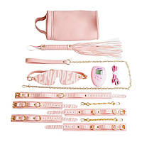 Набор БДСМ с электростимуляцией Roomfun Bondage Gear With Massager розовый sexstyle