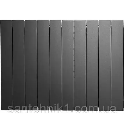 Біметалевий радіатор ASG 500х100 GRAPHITE (збирання по 10 секцій), фото 1