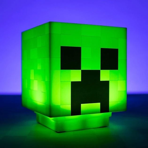Нічник Майнкрафт Кріпер Minecraft Creeper light лампа LED світлодіодна світильник іграшка зі звуком на акумуляторі, фото 1