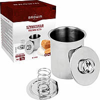 Шинковар BROWIN 3 кг з нержавіючої сталі для приготування домашньої шинки та паштетів