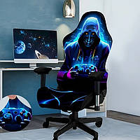 Чохол для ігрового комп'ютерного офісного крісла | Чохол на ігрове комп'ютерне офісне крісло | комплект 4 елементи Cheh-ind-6