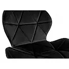 Стілець RIPIANO зі спинкою та м'якою оббивкою з велюру на 4 дерев'яних ніжках, сидіння 48х37 см, рожевий, фото 6