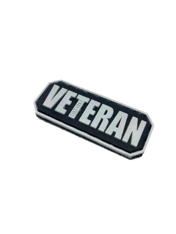 ПВХ шеврон «Veteran» bk/gr