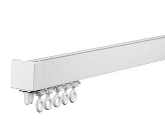 Карниз для штор стельовий Arin Білий посилений, Бігунок на ролику