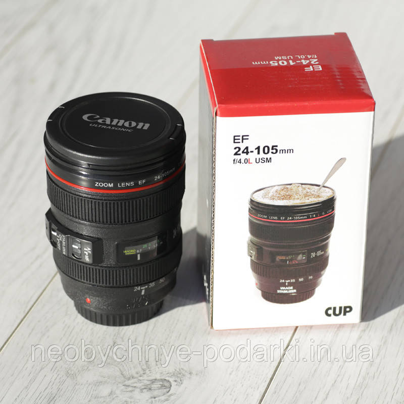 Кухоль фотографа копія об'єктива Canon 24-105.