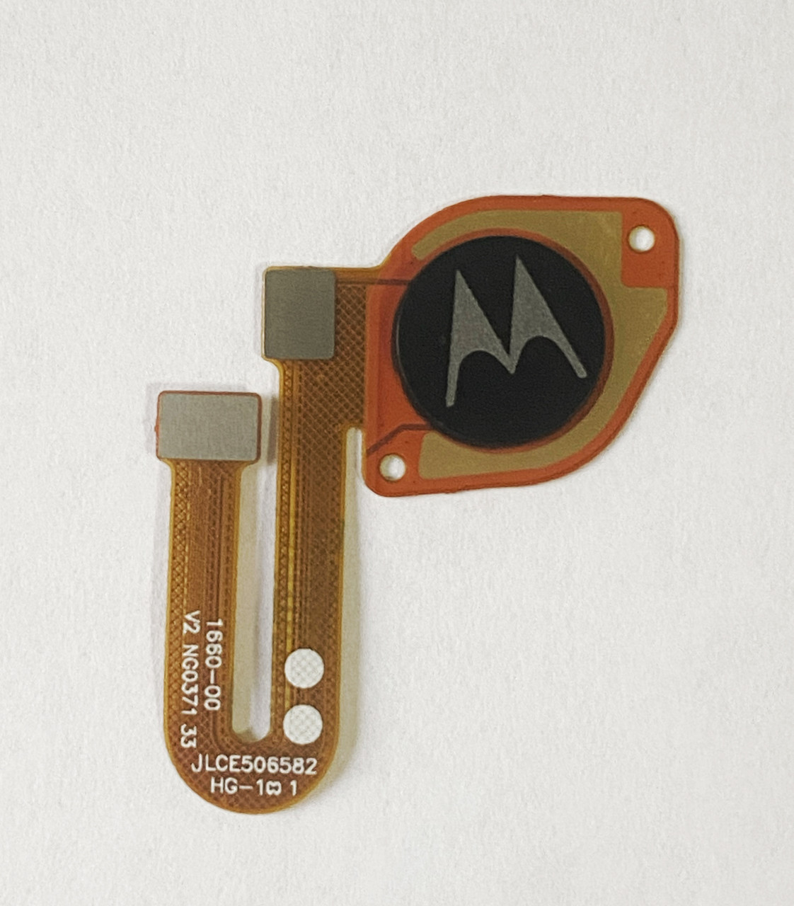 Шлейф для Motorola XT2135 Moto G60, з сканером відбитка пальця (Touch ID) чорного кольору, фото 1