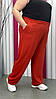Штани легкі вільні "Мокко" великого розміру 62-64 66-68 70-72 74-76, фото 6