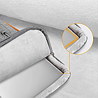 Сумка для ноутбука 15.6" синя з посиленим захистом на ремені та з накладними кишенями, фото 3