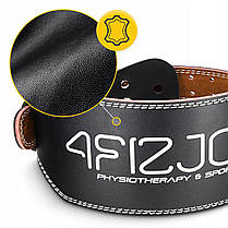 Пояс для важкої атлетики 4FIZJO шкіряний Size M Black (P-5905973404303), фото 3