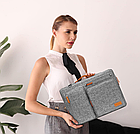 Сумка для ноутбука 15.6" синя з посиленим захистом на ремені та з накладними кишенями, фото 6