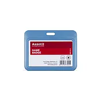 Бейдж-слайдер (горизонтальний синій 54*85 мм) Axent 4500Н-02
