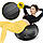 М'яч для фітнесу (пончик) 4FIZJO Air Ball Donut 50 x 27 см Anti-Burst Black (P-5907739312952), фото 9