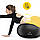 М'яч для фітнесу (пончик) 4FIZJO Air Ball Donut 50 x 27 см Anti-Burst Black (P-5907739312952), фото 4