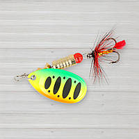 Блешня обертова ZEOX Reactive № 3, 6г, колір 015 Fluo Tiger-Black Dot