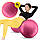 М'яч для фітнесу (арахіс) 4FIZJO Air Ball Peanut 45 x 90 см Anti-Burst Pink (P-5907739318565), фото 8