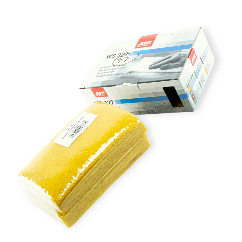Губка абразивна (Скотч Брайт) APP WS222 150x230 жовта (10шт)