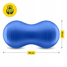 М'яч для фітнесу (арахіс) 4FIZJO Air Ball Peanut 45 x 90 см Anti-Burst 4FJ0283 Poland, фото 3