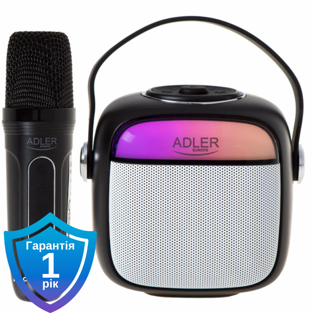 Набір для караоке Adler AD 1199 black SD/USB/AUX/Bluetooth, фото 1