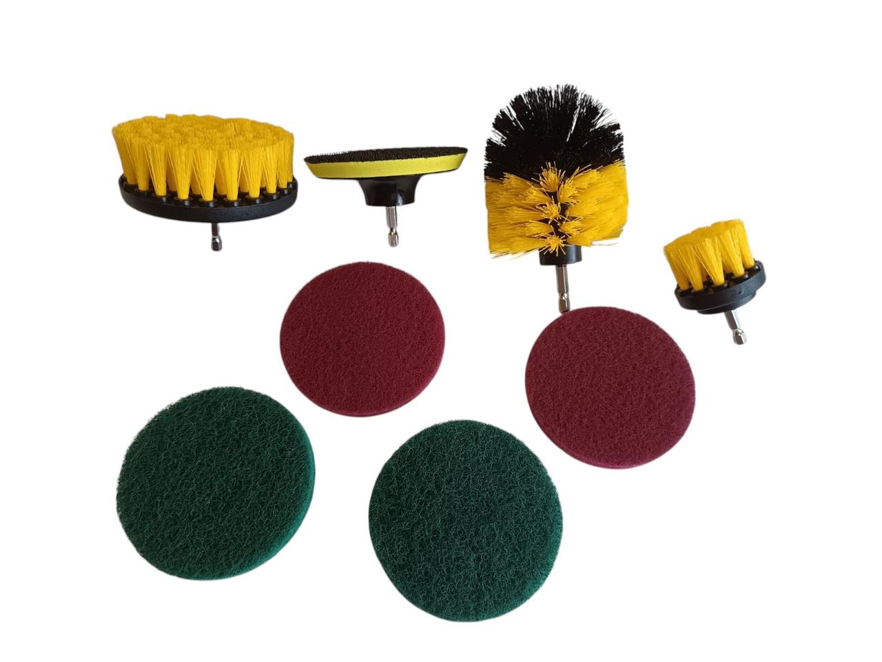 Набір щіток-насадок для дриля/шуруповерта DS 012 8 предметів, фото 1