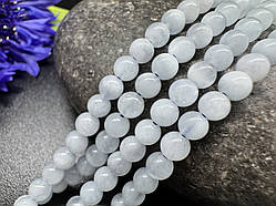 Аквамарин 4 мм непрозорий, якість A, круглий низ