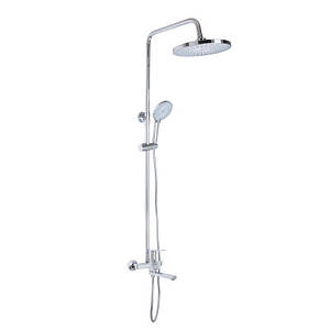 Душова система універсальна Qtap Aries на три споживача (з виливом) QTARI1112CRM47606 Chrome