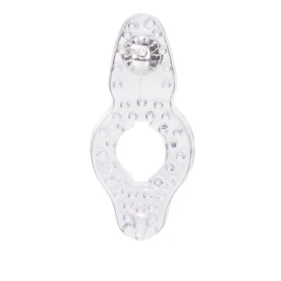 Basic Essentials Teaser Enhancer Ring - Насадка на член із кліторальним стимулятором, 8х3 см, фото 1