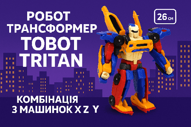 Робот трансформер TOBOT TRITAN 26 см