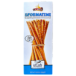 Грісіні з сіллю Ла Моле La Mole salt 120g 14шт/ящ (Код: 00-00017687)