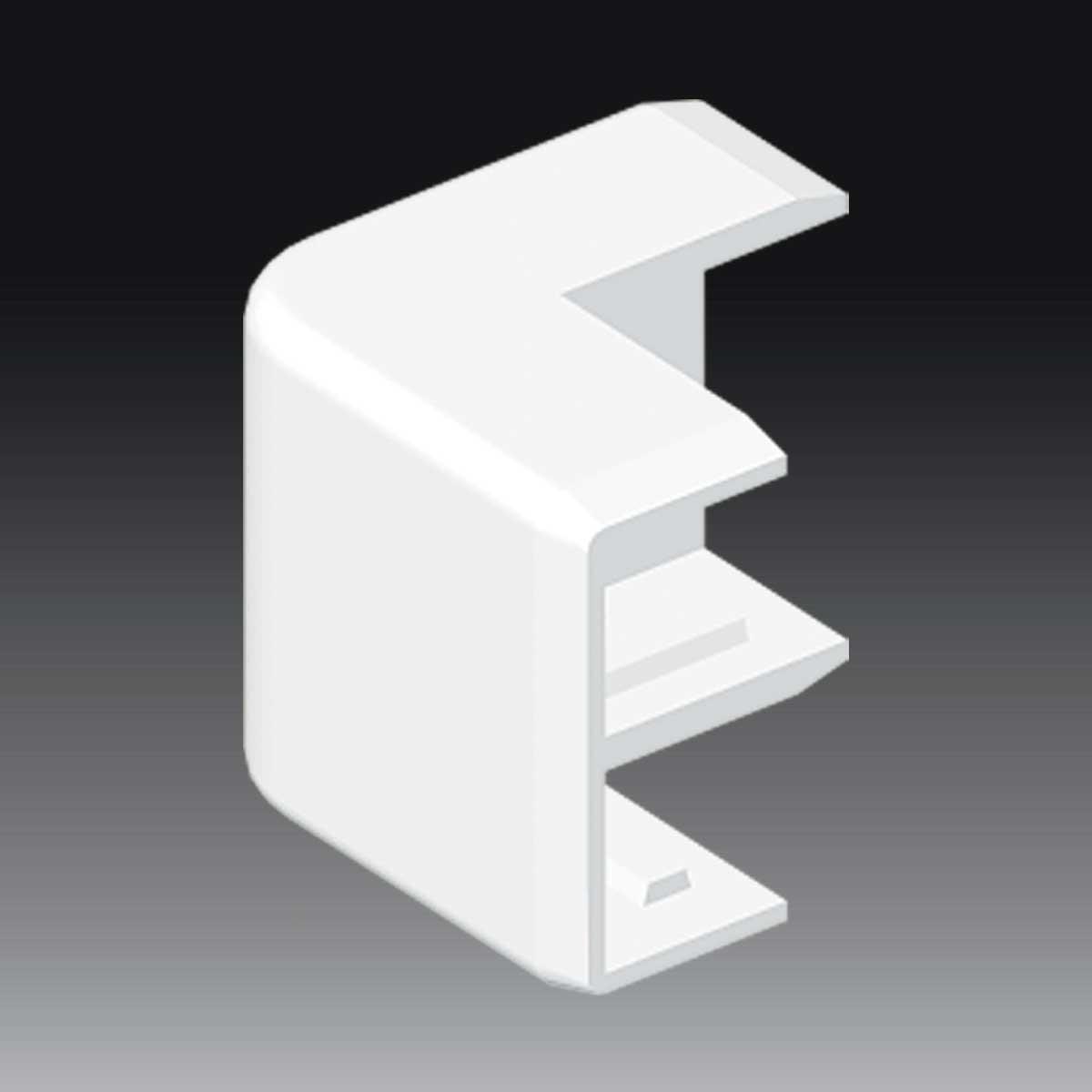 Зовнішній кут LHD 32X15 для прокладки, білий, термостійкий PVC, температура -5 - 60 °C