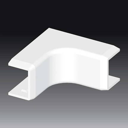 Внутрішній кут LV 18X13 білий PVC для прокладки, термостійкий -5 до 60°C, фото 1