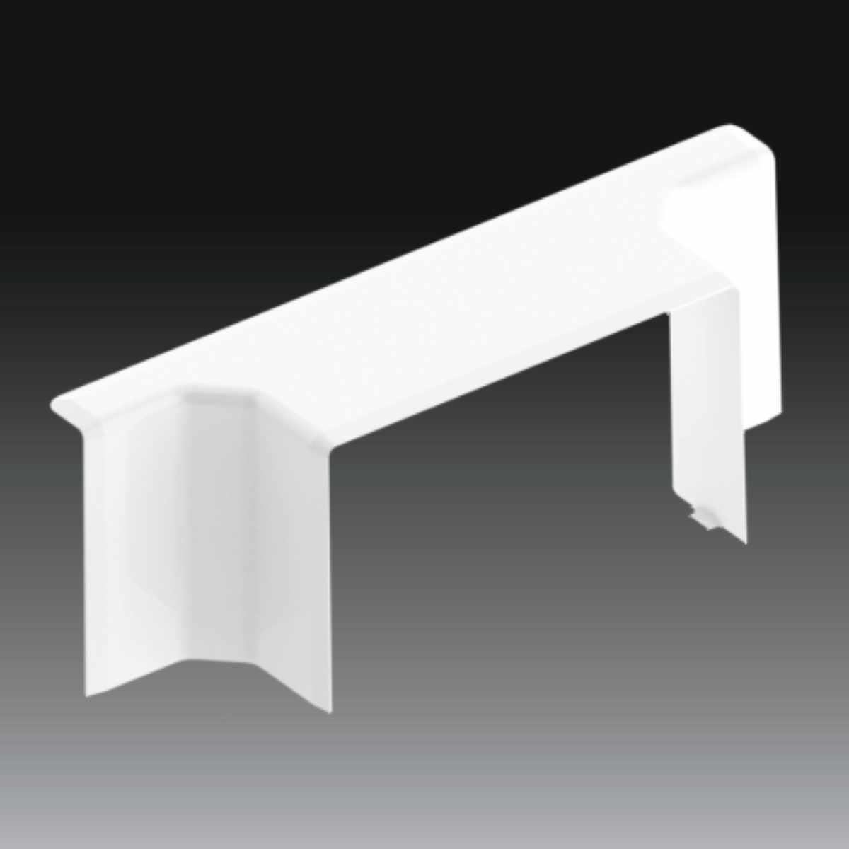 Трійник PK 110X65 D для парапетного каналу, білий PVC, термостійкість -5 до 60 °C