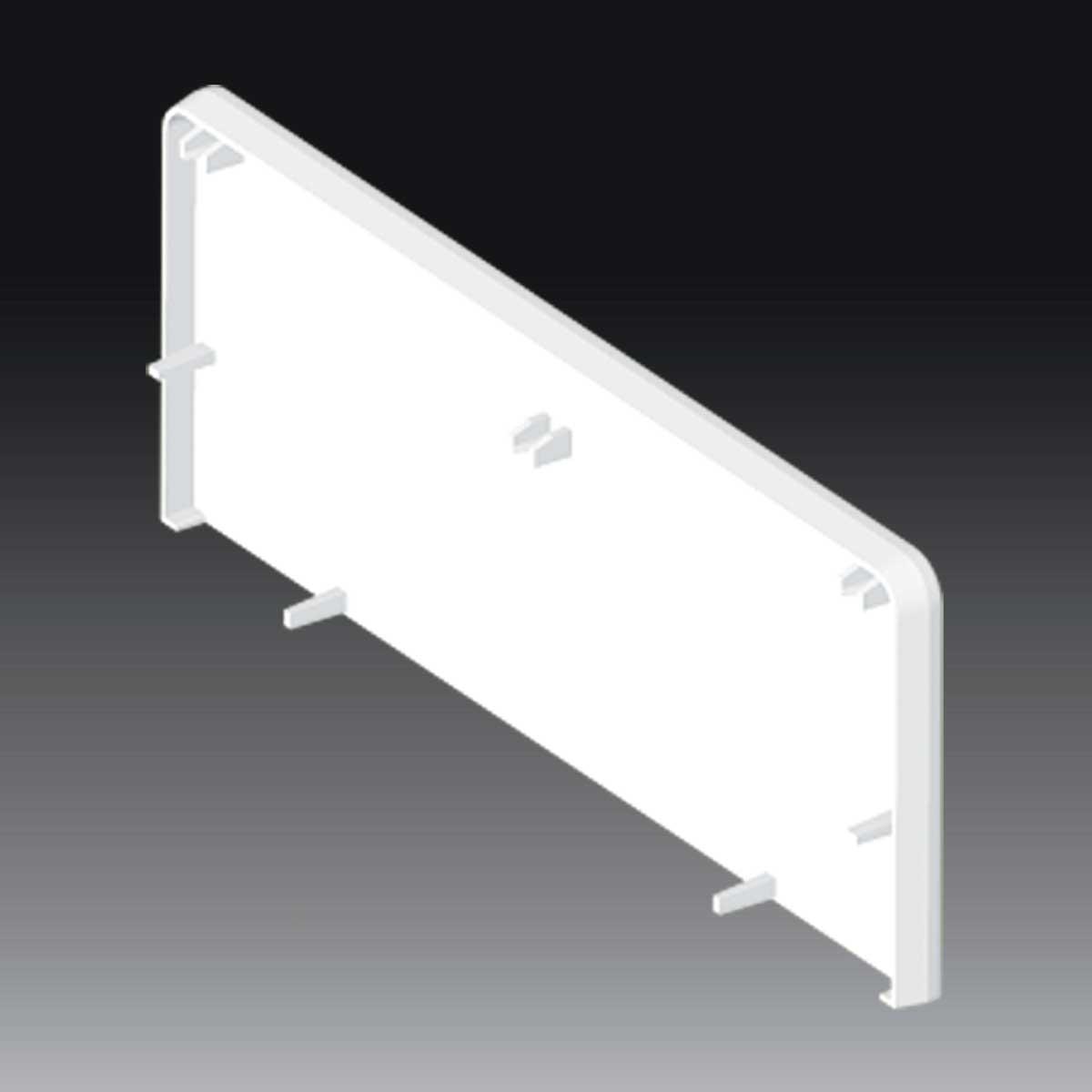 Заглушка PK 160X65 D біла PVC для парапетного каналу, термостійка -5 до +60 °C