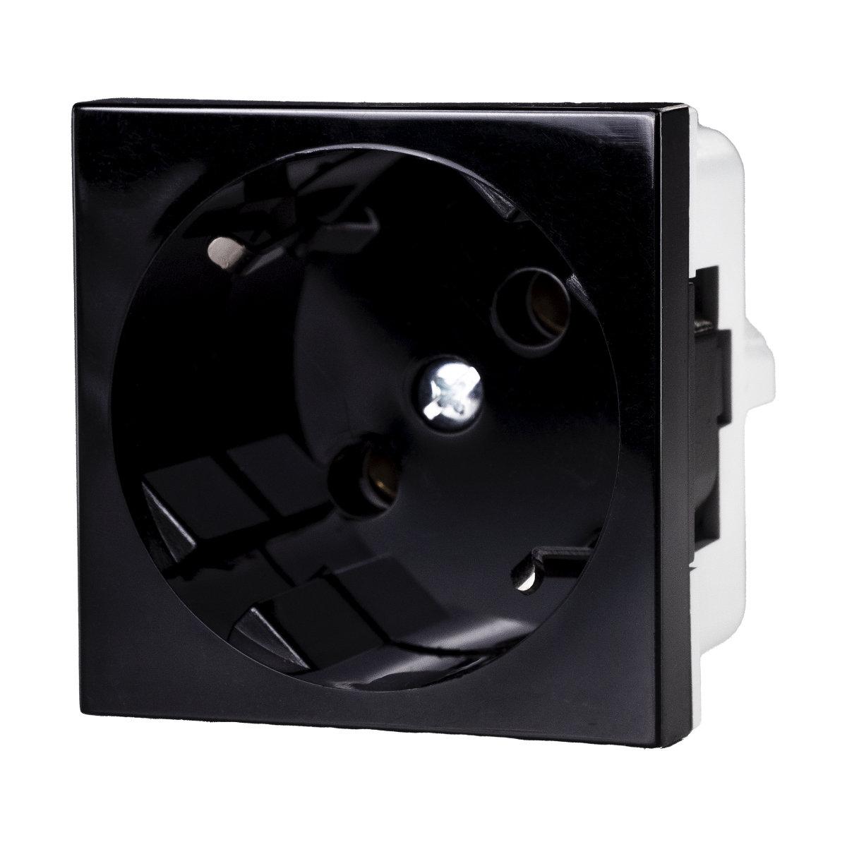 Модульна розетка SCHUKO з захисними контактами, 250 В, 16 A, Quadro