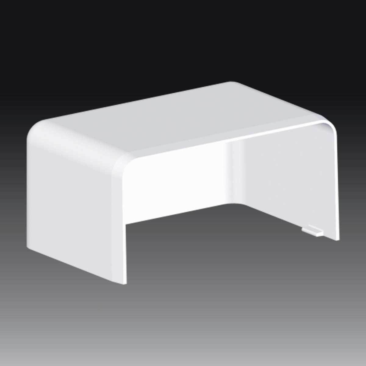 Заглушка EKD 80X40 біла з PVC для каналу, термостійка -5 до 60 °C