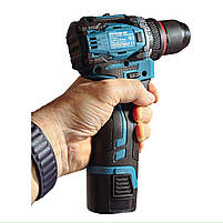 Шуруповерт акумуляторний безщітковий Sakuma BLUE CDC4516B SET з АКБ 16,8 В та зарядним пристроєм, фото 5