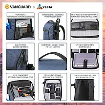 Рюкзак Vanguard Vesta Aspire 41 Gray, 14 л | Для фото- відеокамери, для дрона, спортивної оптики і повсякденного використання, фото 4