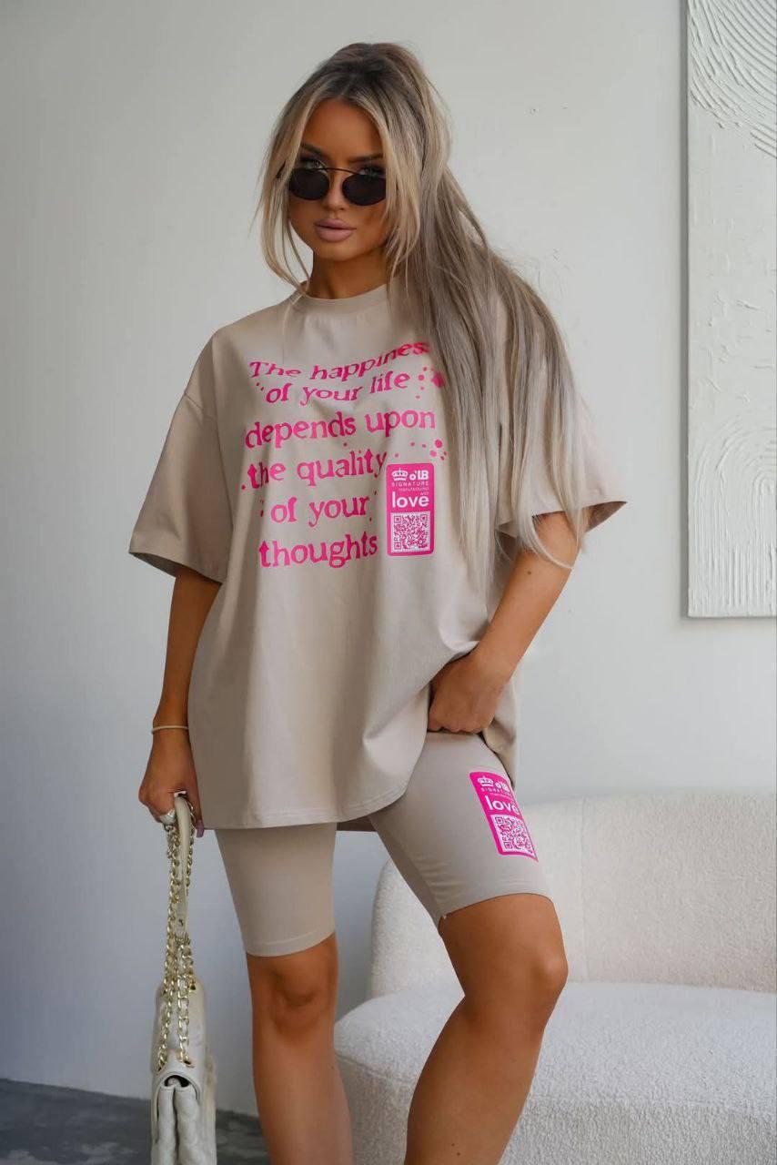 Костюм велосипедки та футболка в кольорах 9323, фото 1