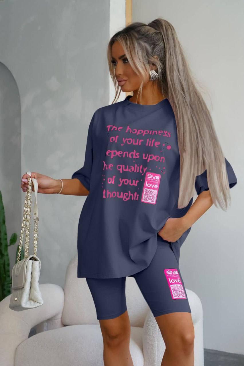 Костюм велосипедки та футболка в кольорах 9323, фото 1