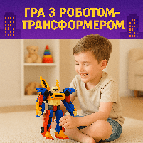 Робот трансформер TOBOT TRITAN 26 см — комбінація 3 машинок X Y Z, арт. 515A, фото 11