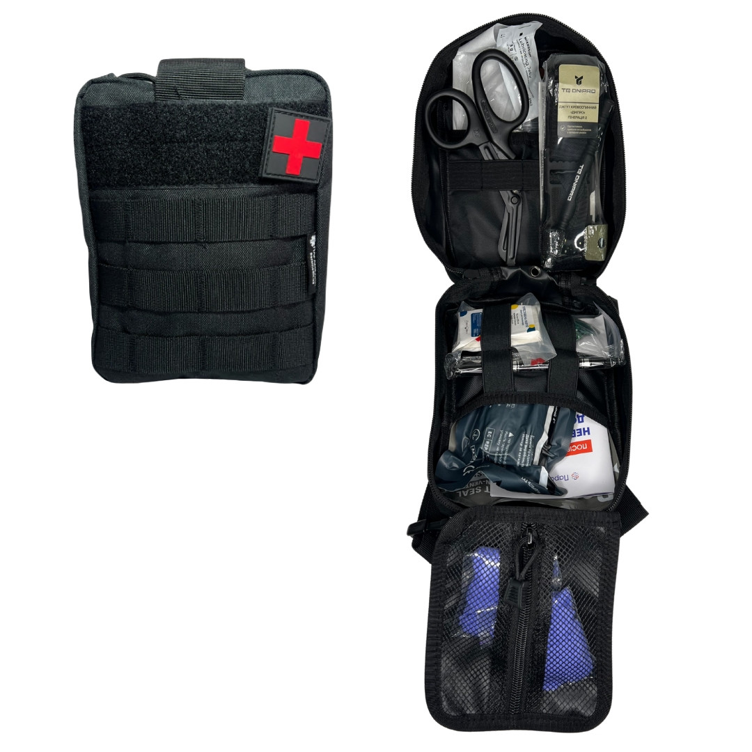 Аптечка Індивідуальна першої допомоги IFAK Individual Kit розширена (з турнікетом ДНІПРО), фото 1
