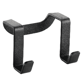 Гачок подвійний для одягу 6х4х4 см чорний GALILEO LAVA METALTEX 352602 - MegaLavka