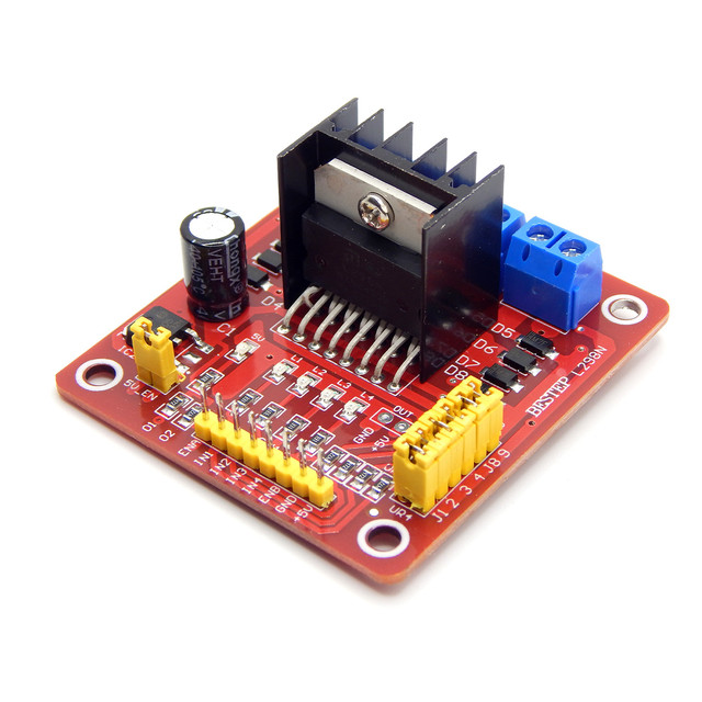 Мотор-драйвер L298N з розширеними функціями управління для Arduino з індикаторами і безліччю пінів