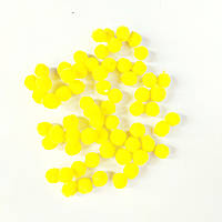 Помпон Пухнастик 1 см жовтий 10 шт